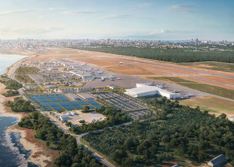 El proyecto contempla  plataforma, taxiway y puentes de embarque adicionales.