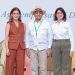 Ligia Bonetti, Osmar Benítez y Mercedes Ramos.