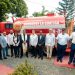La entrega oficial de los vehículos estuvo encabezada por Christopher Paniagua, presidente ejecutivo del Banco Popular, y Mirtha Elena Pérez, directora de la Junta del Distrito Municipal de La Guáyiga.