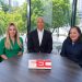 Idalia Cabrera, CEO de EH+; Demetrio Almonte, presidente de SEC; y Daniela Collado, directora ejecutiva de la SEC.