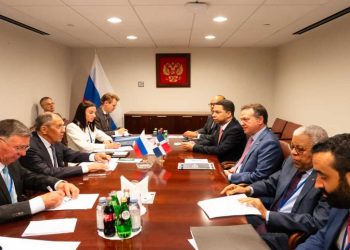 Bisonó sostiene reunión bilateral con el ministro de Asuntos Exteriores de la Federación de Rusia, Serguéi Lavrov.