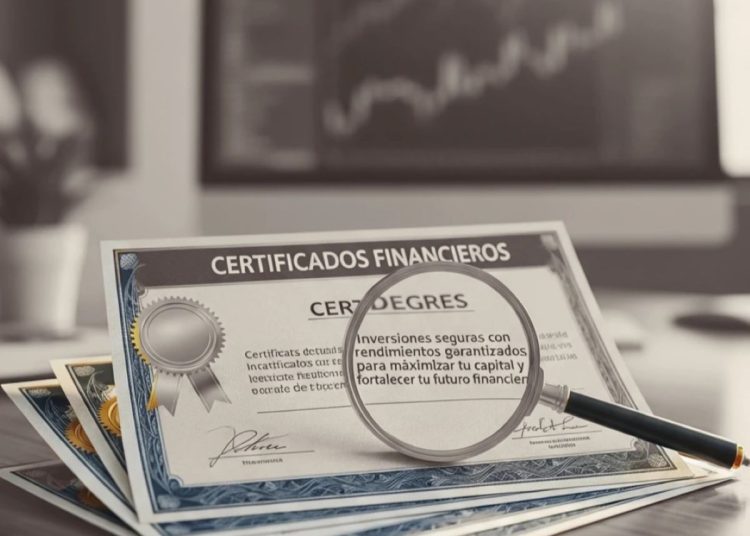 El certificado está diseñado para mantener los fondos colocados durante un período específico.