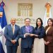 Ervin Novas Bello, Héctor Valdez Albizu, Liselotte Reyes y Lucidania Frías.